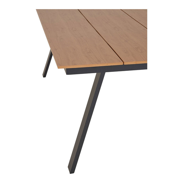 House Nordic - Tuintafel Naturel|Zwart - 220x100x74cm - Toronto
