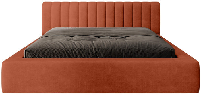 Trae Mobler Amira 140 x 200 cm Gestoffeerd Bed Baksteenrood