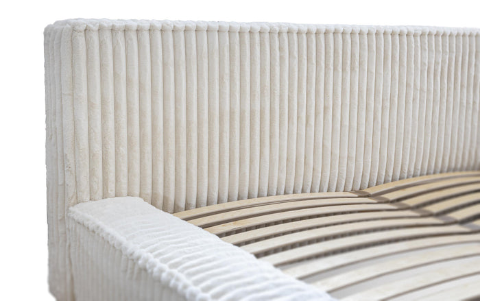 Trae Mobler Melody 140 x 200 cm Gestoffeerd Bed Creme