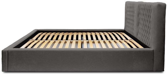 Trae Mobler Montana 160 x 200 cm Gestoffeerd Bed Donkergrijs