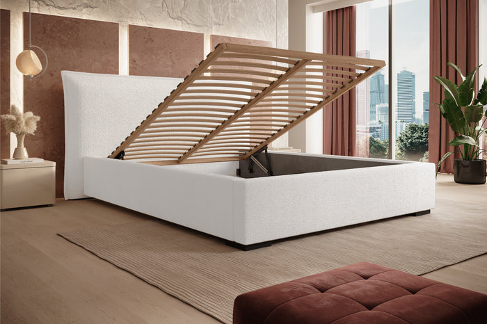 Trae Mobler Nevada 180 x 200 cm Bed Naturel Bouclé