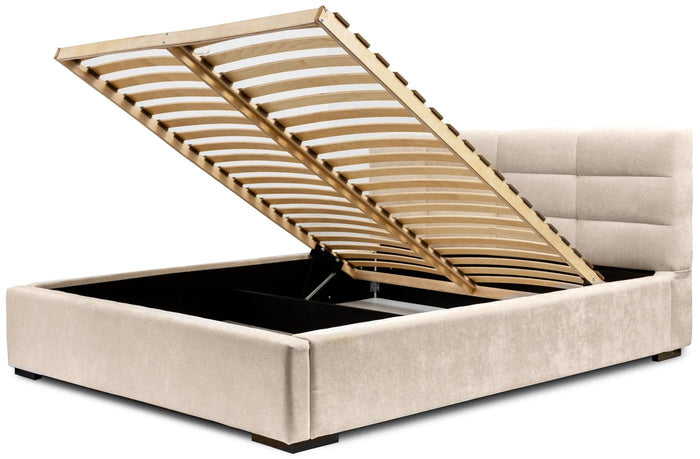 Trae Mobler Faro 140 x 200 cm Gestoffeerd Bed Beige