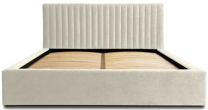 Trae Mobler Vegas 140 x 200 cm Gestoffeerd Bed Creme