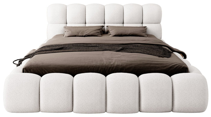 Trae Mobler Boston 140 x 200 cm Gestoffeerd Bed Naturel