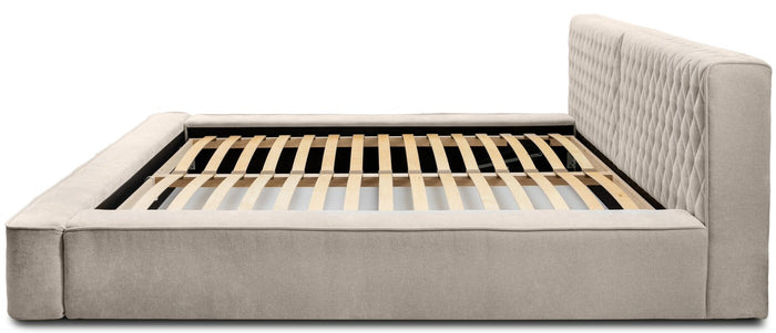 Trae Mobler Azurro 160 x 200 cm Gestoffeerd Bed Beige
