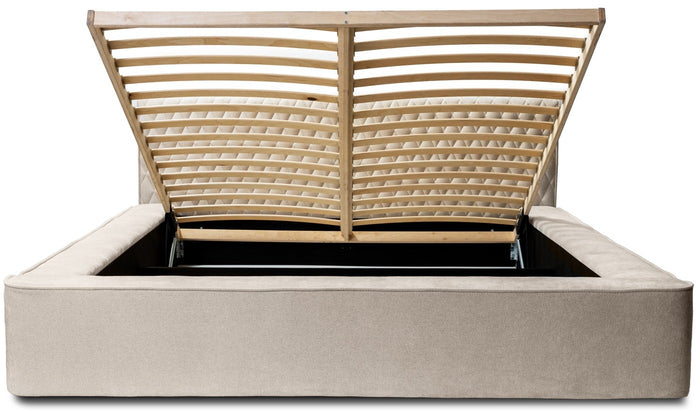 Trae Mobler Azurro 180 x 200 cm Gestoffeerd Bed Beige