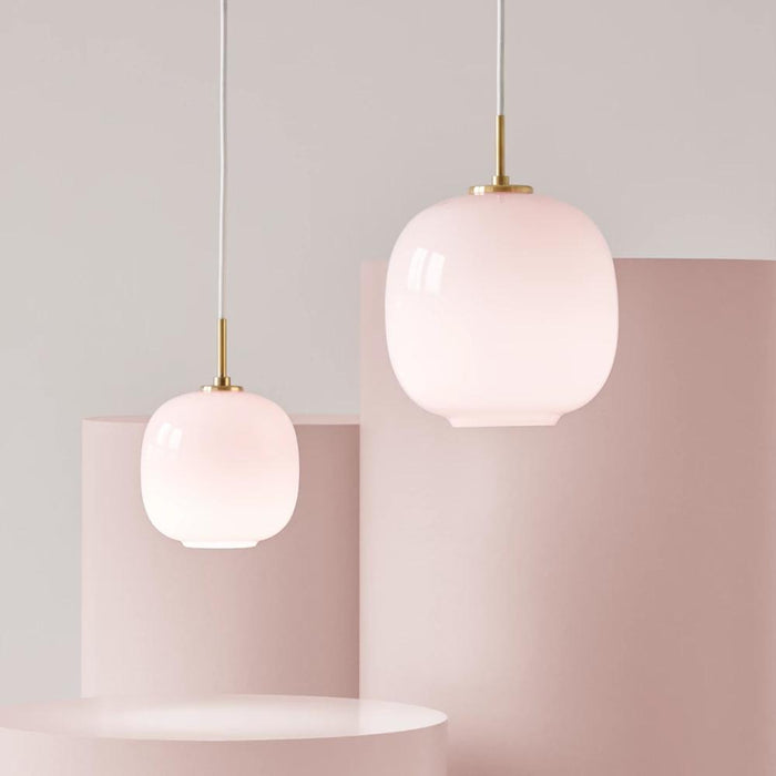 Louis Poulsen VL 45 Radiohus hanglamp Ø250 Brass|Glossy Pale Yellow