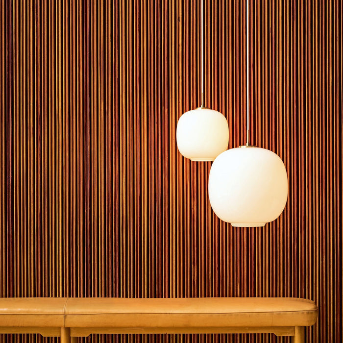 Louis Poulsen VL 45 Radiohus hanglamp Ø250 Brass|Glossy Pale Yellow