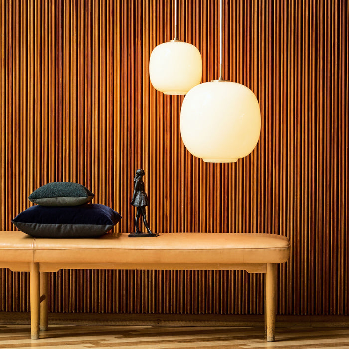 Louis Poulsen VL 45 Radiohus hanglamp Ø250 Brass|Glossy Pale Yellow