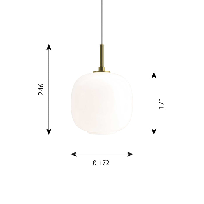 Louis Poulsen VL 45 Radiohus hanglamp Ø175 Brass|Glossy Pale Rose