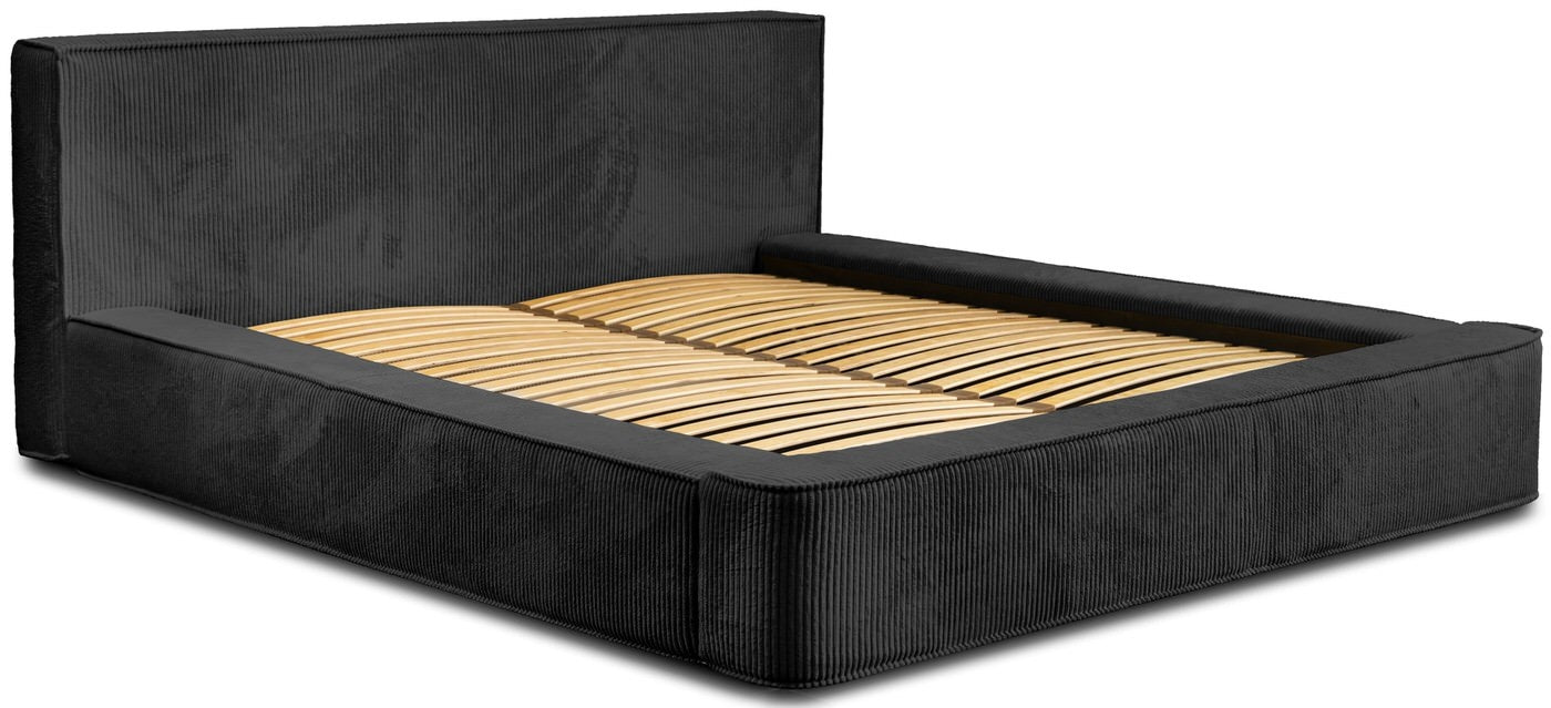 Trae Mobler Harmon 160x200 cm Gestoffeerd Bed Zwart