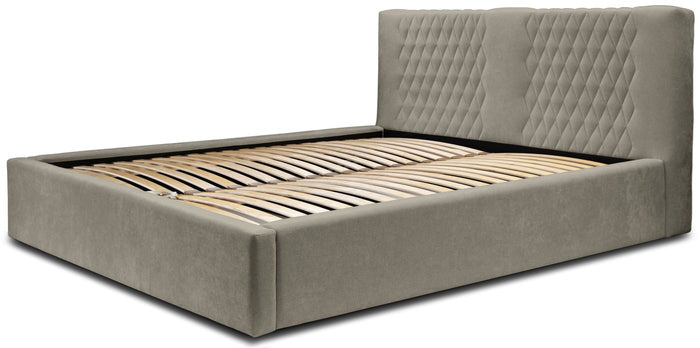 Trae Mobler Montana 160 x 200 cm Gestoffeerd Bed Taupe