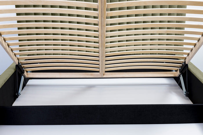 Trae Mobler Vegas 180 x 200 cm Gestoffeerd Bed Olijfgroen