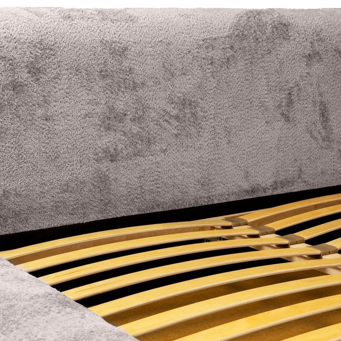 Trae Mobler Fatima 140 x 200 cm Gestoffeerd Bed Taupe