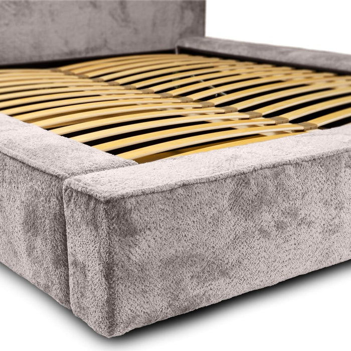 Trae Mobler Fatima 140 x 200 cm Gestoffeerd Bed Taupe