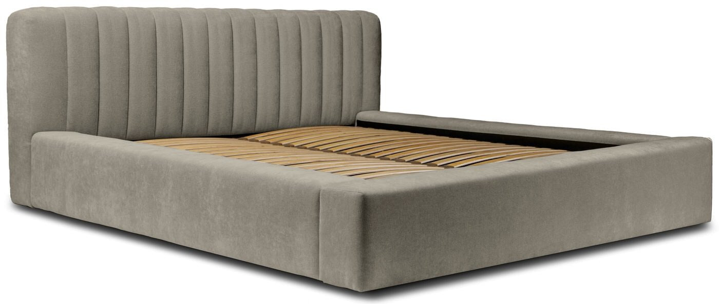 Trae Mobler Como 180 x 200 cm Gestoffeerd Bed Taupe