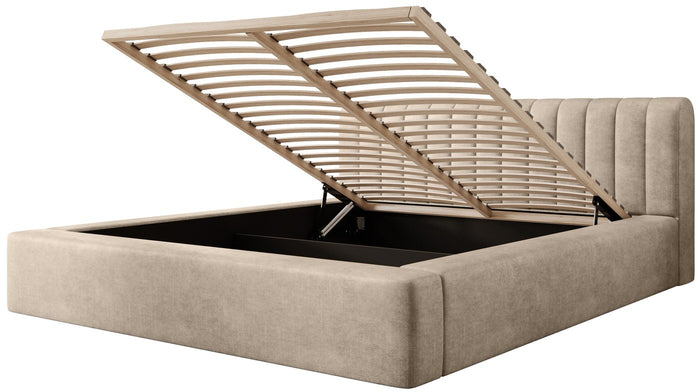 Trae Mobler Amira 180 x 200 cm Gestoffeerd Bed Zand