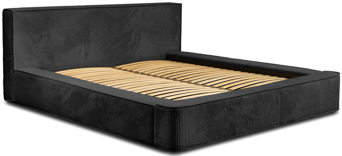 Trae Mobler Harmon 140x200 cm Gestoffeerd Bed Zwart