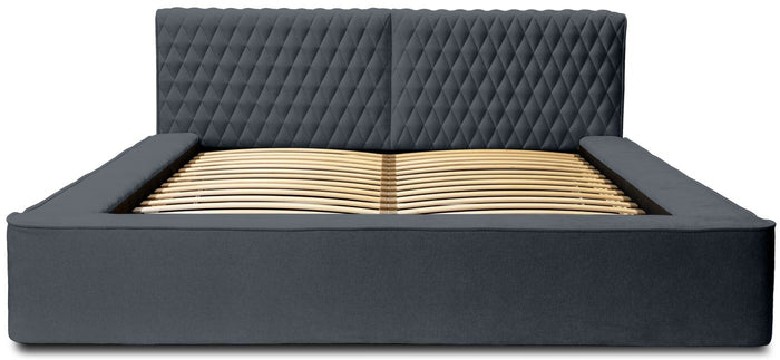 Trae Mobler Azurro 160 x 200 cm Gestoffeerd Bed Donkerblauw