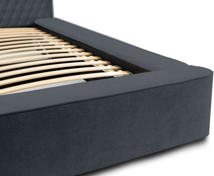 Trae Mobler Azurro 160 x 200 cm Gestoffeerd Bed Donkerblauw