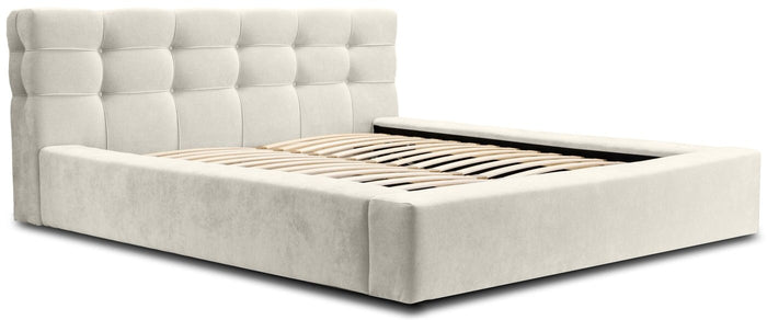 Trae Mobler Grace 160 x 200 cm Gestoffeerd Bed Lichtgrijs