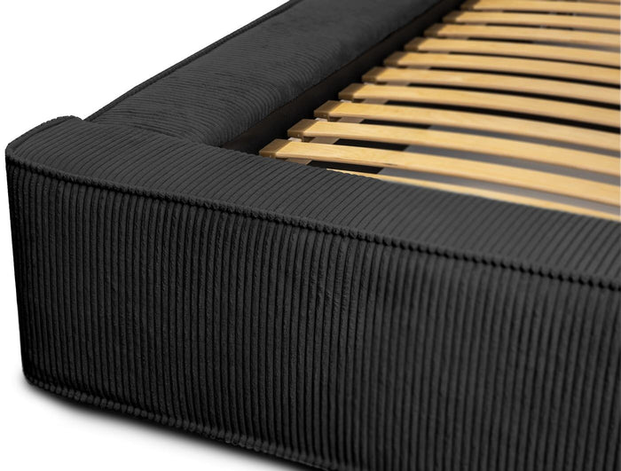 Trae Mobler Harmon 160x200 cm Gestoffeerd Bed Zwart