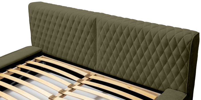 Trae Mobler Azurro 180 x 200 cm Gestoffeerd Bed Bosgroen