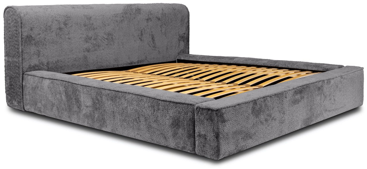 Trae Mobler Fatima 160 x 200 cm Gestoffeerd Bed Tingrijs