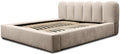 Trae Mobler Dallas 140 x 200 cm Gestoffeerd Bed Beige