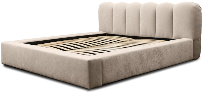 Trae Mobler Dallas 140 x 200 cm Gestoffeerd Bed Beige