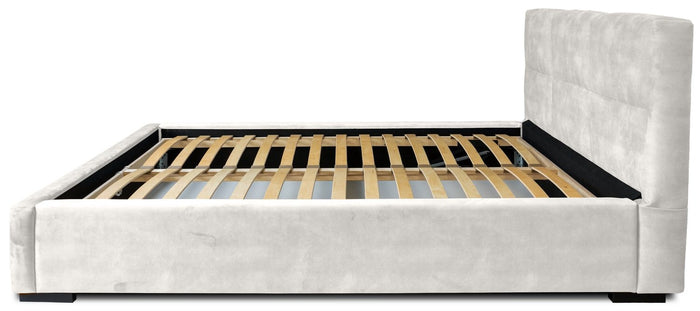 Trae Mobler Porto 140 x 200 cm Gestoffeerd Bed Pearl