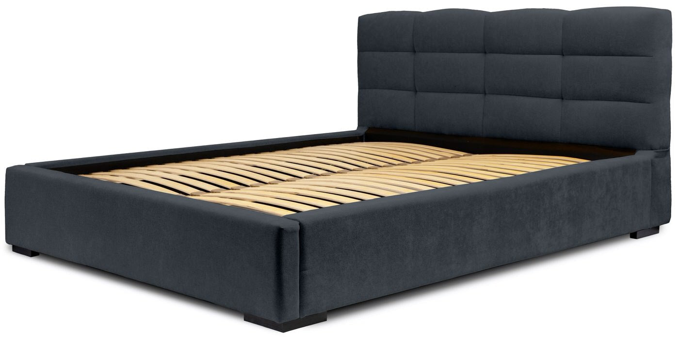 Trae Mobler Faro 140 x 200 cm Gestoffeerd Bed Donkerblauw