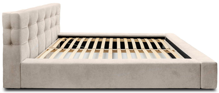 Trae Mobler Grace 140 x 200 cm Gestoffeerd Bed Beige