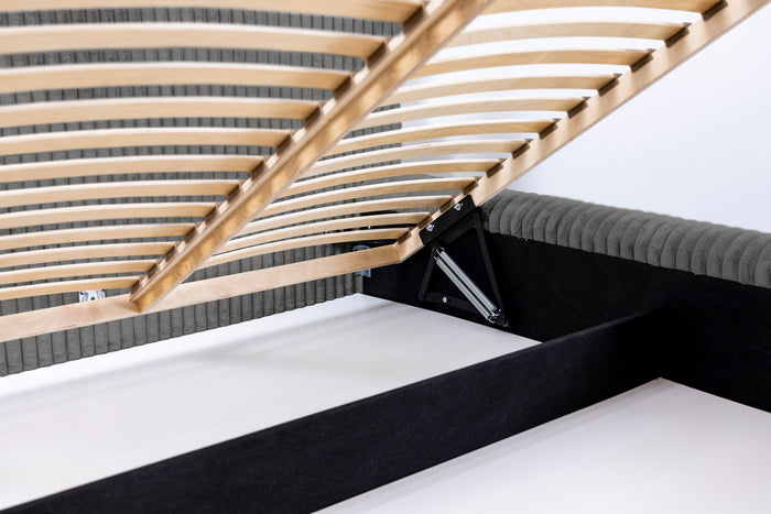 Trae Mobler Hana 160 x 200 cm Gestoffeerd Bed Grijs