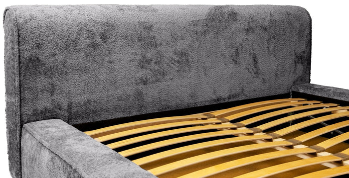 Trae Mobler Fatima 140 x 200 cm Gestoffeerd Bed Tingrijs