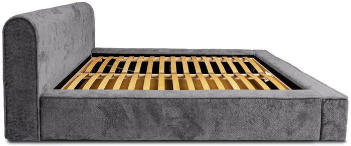 Trae Mobler Fatima 140 x 200 cm Gestoffeerd Bed Tingrijs