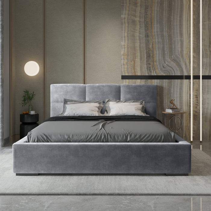 Trae Mobler Porto 180 x 200 cm Gestoffeerd Bed Asgrijs