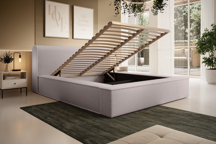 Trae Mobler Fatima 180 x 200 cm Gestoffeerd Bed Taupe