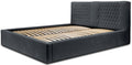 Trae Mobler Montana 160 x 200 cm Gestoffeerd Bed Donkerblauw