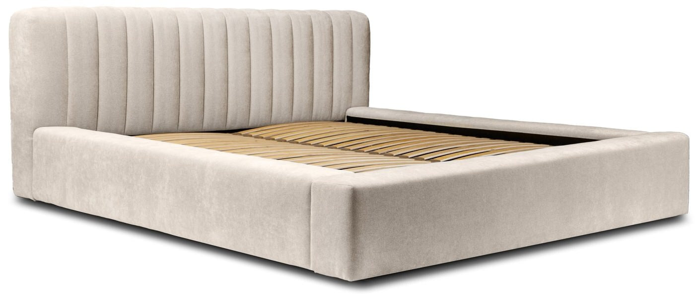 Trae Mobler Como 180 x 200 cm Gestoffeerd Bed Beige