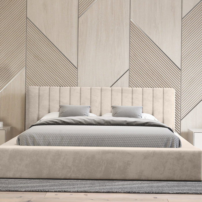 Trae Mobler Como 180 x 200 cm Gestoffeerd Bed Beige