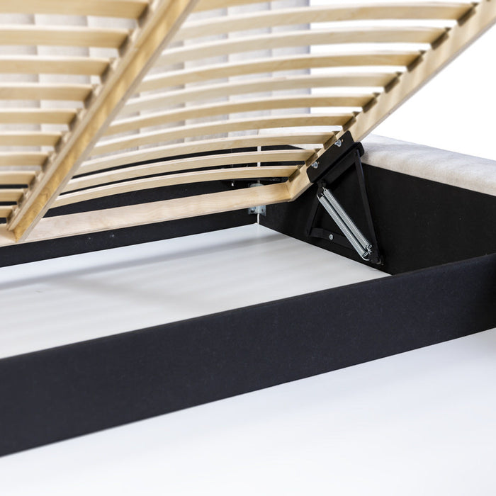 Trae Mobler Como 180 x 200 cm Gestoffeerd Bed Beige