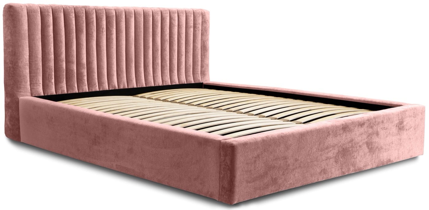 Trae Mobler Vegas 140 x 200 cm Gestoffeerd Bed Stoffig Roze