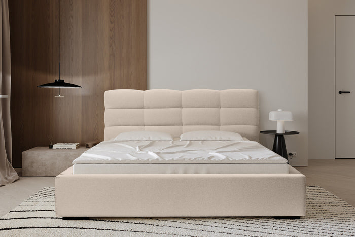 Trae Mobler Faro 160 x 200 cm Gestoffeerd Bed Beige