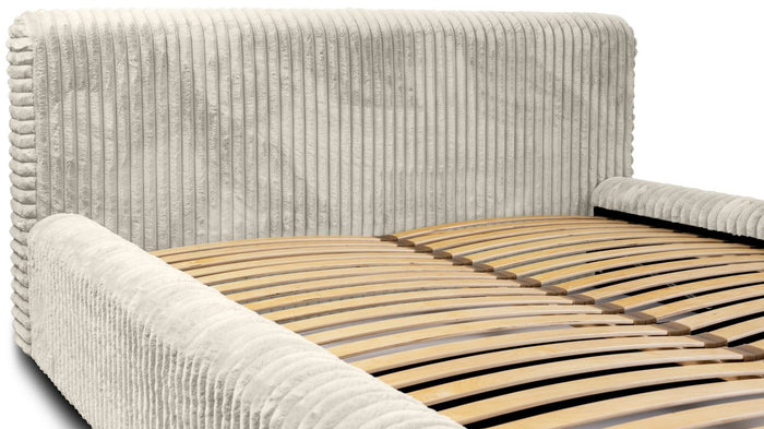 Trae Mobler Hana 140 x 200 cm Gestoffeerd Bed Creme