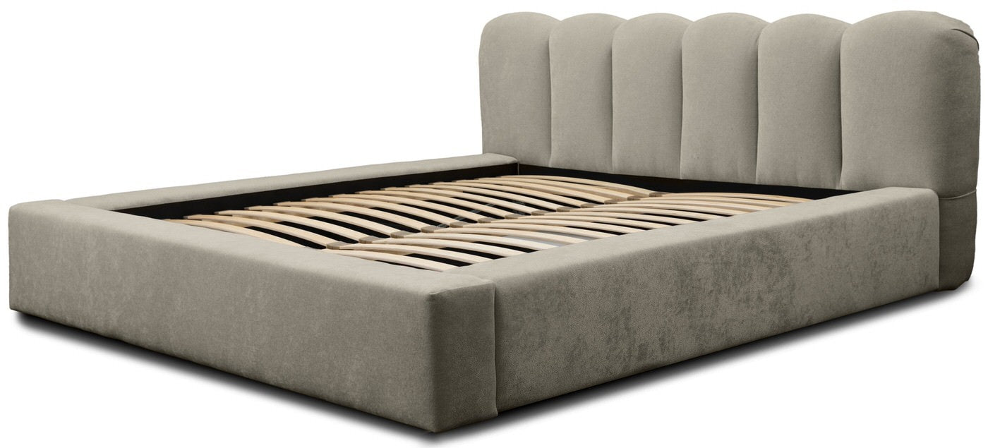 Trae Mobler Dallas 180 x 200 cm Gestoffeerd Bed Taupe