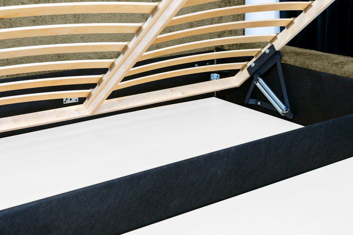 Trae Mobler Fatima 180 x 200 cm Gestoffeerd Bed Olijfgroen