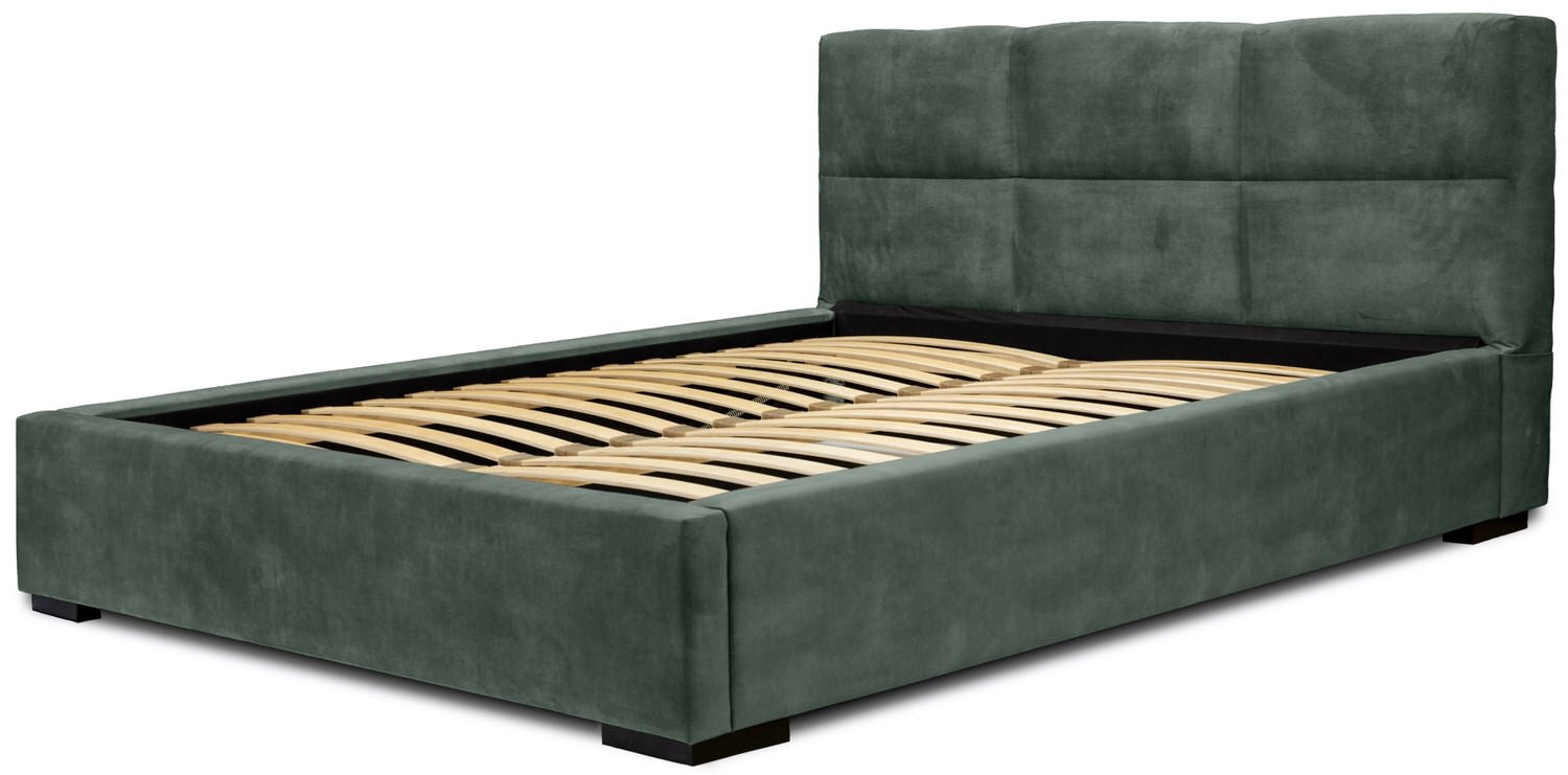 Trae Mobler Porto 160 x 200 cm Gestoffeerd Bed Bosgroen
