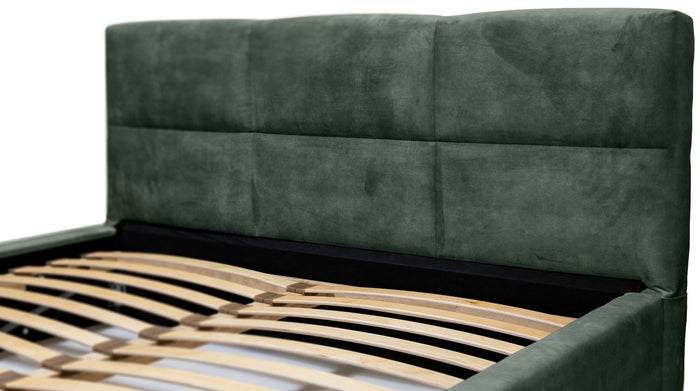 Trae Mobler Porto 160 x 200 cm Gestoffeerd Bed Bosgroen