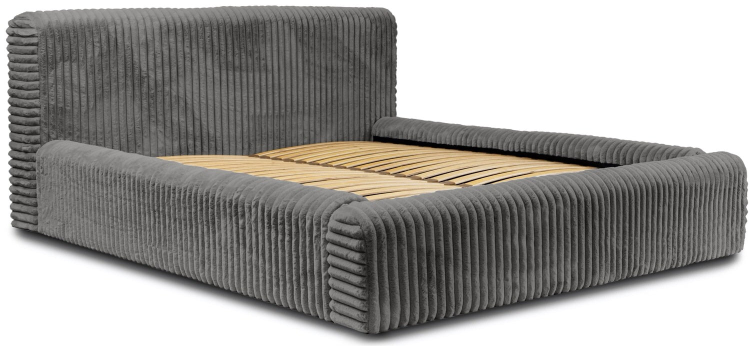 Trae Mobler Hana 160 x 200 cm Gestoffeerd Bed Grijs